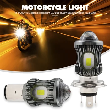 1 Бр.. H4 BA20D H6 LED Светлини Мотоциклет Лампа 3500LM Hi/Къси Светлини вашия мотор Фар 12v-80v За Универсалната