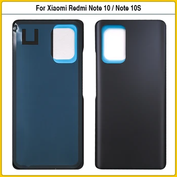 10 Бр. За Xiaomi Redmi Note 10 Забележка 10 S Батерия Делото Задната Врата Стъклен Панел За Redmi Note10 Корпус Калъф Залепваща Замяна