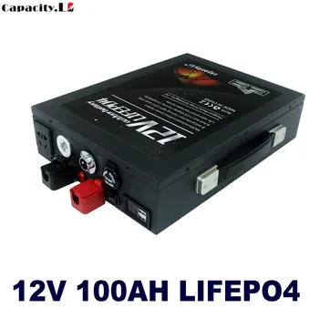 12 В lifepo4 батериите 100ah Инвертор 12 ДО 220 350 W bms електроцентрала акумулаторна батерия 70ah RV Открит къмпинг слънчева