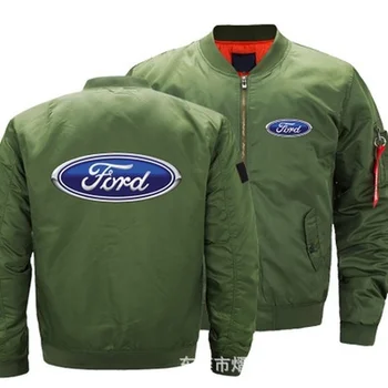 2022 новата есенно-зимна лятна яке Ford с логото, мъжки и дамски яке, топло ежедневни бейзболна яке с цип