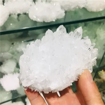 500-800 грама натурален бял призрачен кристални клъстер лечебни кристали непреработена проба на скъпоценни камъни за украса на дома и офиса на фън шуй
