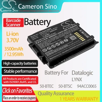 CameronSino Батерия за Datalogic LYNX е подходящ за Datalogic 50-BTEC 50-BTSC 94ACC0065 баркод Скенер батерия 3500 mah/12.95 Wh 3.70 В