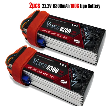 Lipo батерии VARCS 7,4 от 7.6 НА 11,1 В 15,2 от 14,8 НА 22,2 В 2S 3S 4S-6S 5200 mah 6300 ма 6500 ма 6200 mah 6750 ма 8000 7000 ма ма