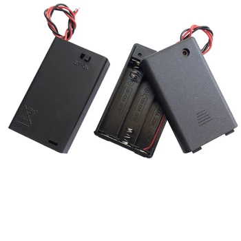 MasterFire 20 бр/лот Пластмаса 3x1,5v AA Батерия Кутия За Съхранение за Носене с 3 Слота за САМ 2A 4,5 НА Батерията Клип на Притежателя на Кутията С Тел