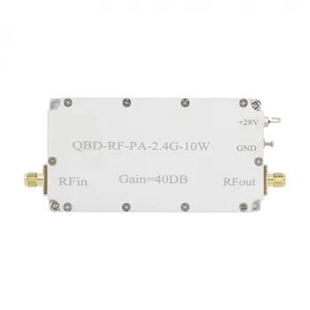 QBF-RF-PA-2.4 G-10W 2,4-2,5 Ghz едностранно радиочестотни усилвател на мощност с усилване 40 db Радиочестотни усилвател на мощност