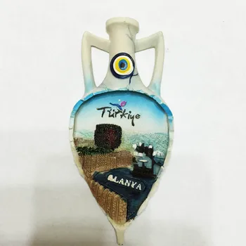 QIQIPP Турция туризъм незабравим магнит стикер за хладилник Ania местен характерната декоративна саксия туризъм