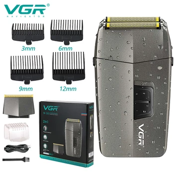V-086 безжична фризьорски салон електрическа самобръсначка за мъже, тример за косми по тялото, акумулаторна самобръсначка, плешив, машина за бръснене