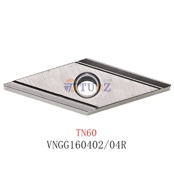 VNGG160402R TN60 100% Оригинал VNGG160404R Керамично острие VNGG 160402 160404 R VNGG1604 Струг с CNC Режещи Инструменти за Обработка Финишная