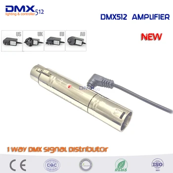 Безплатна доставка Абсолютно Нов Контролер от висок Клас Усилвател на DMX DC5V на Входния Сигнал, DMX Изходен сигнал 1CH Канал 1 на Сигнала