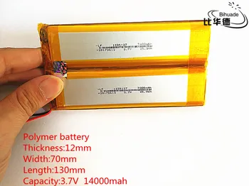 Безплатна доставка на 2 бр./лот Литровата енергийна батерия 1270130 3,7 На 14000 ма Литиево-полимерна Батерия с Защитна цена За Таблет