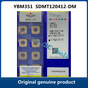 Безплатна доставка на Оригинални ZCC CT SDMT 120412 YBC302 SDMT120412-DM YBM351 YBD252 Цпу Рязане на Плочи с CNC режещи инструменти