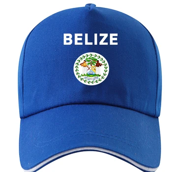 БЕЛИЗ шапка безплатна индивидуална поръчка на име номер на черен принт снимка сив blz държава шапка bz белизский сам национален флаг лого бейзболна шапка