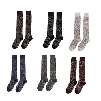 Дамски Студентски Памучни Чорапогащи до Коляното В Стил Харадзюку в японски Пасторальном Стил, Реколта Чорапи С Фин Цветя Модел 37JB