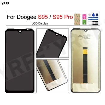 За Doogee S95 Pro LCD дисплей + Оригинални Touchscreen цифров преобразувател В Събирането За Doogee S95 LCD екрани Смяна на Лентата + Безплатен Инструмент