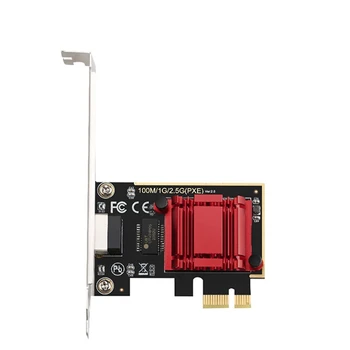 Игрална карта PCIE 2500 Mbps Гигабитная Мрежова карта 10/100/1000 Mbit/с RTL8125 RJ-45 Жичен Мрежова карта PCI-E 2,5 G адаптер