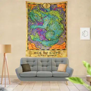 Карти Таро Гоблен Украса на Стаята Астрология и Гадаене, за да проверите За Магьосничество Естетика Стенни Гоблени Тъкани гобеленовые стени