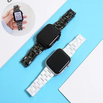 Керамичен Каишка за Apple Watch Band 49 мм 45 мм 44 мм 42 мм 41 мм 40 мм, 38 мм, Спортен гривна Гривна за iWatch серията Ultra 876543SE