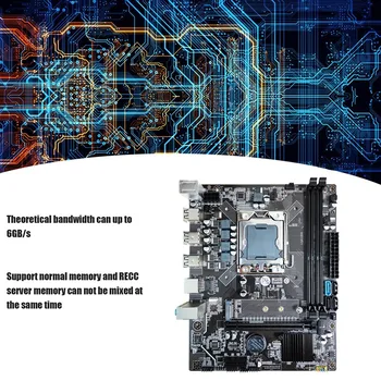 Комплект дънна платка за десктоп X79 + процесора E5 2420 + Оперативна памет 2X 4G DDR3 M. 2 NVME LGA1356 Слот за памет DDR3, SATA3.0 Игрална дънната платка