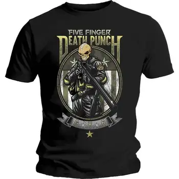 Мъжка Черна тениска Five Finger Death Punch Sniper (Среден размер)