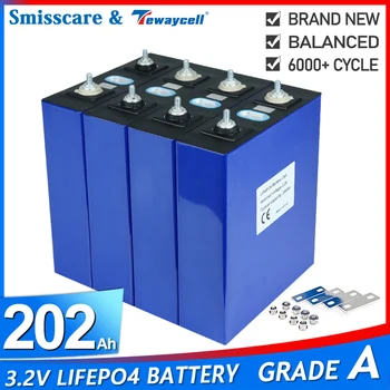 Нов 12 В 24 В 48 200Ah Lifepo4 Акумулаторна Батерия 3.2 В Класа на Литиево Желязо Фосфат Призматичен Слънчев Елемент на ЕС, САЩ, БЕЗ ДАНЪЦИ