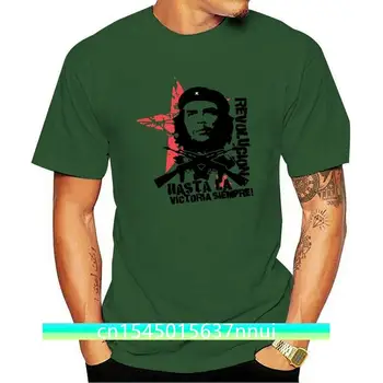 Нова мъжка тениска Hasta La Victoria Sempre! Тениска с образа на Че Гевара, Тениска, Дамска Тениска, Тениски, топ