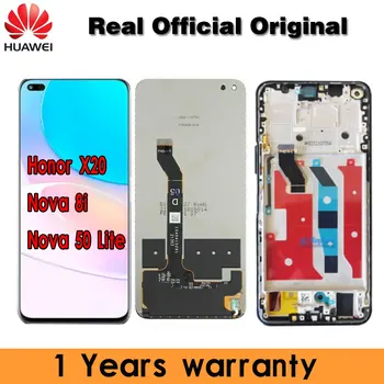 Оригинален Huawei Honor 50 Lite NTN-L22 LCD Дисплей Honor X20 Nova 8и Дисплей Тъчпад Дигитайзер с Рамка при Събирането На резервни Части за ремонт на