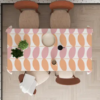Пастелни цветове покривки за маса, покривки за маса, интериор на трапезария и кухня