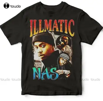 Реколта тениска Illmatic на Nas, тениска Illmatic на Nas, тениска времена, риза в стил хип-хоп, реколта тениска на 90-те години, модна тениска Унисекс 90-те години, Xs-5Xl