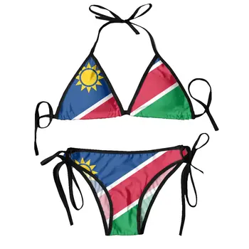 Секси Бикини 2022 Намибия Флаг Дамски Бански Бански Комплект Бикини Бански Костюм, Плажно Облекло