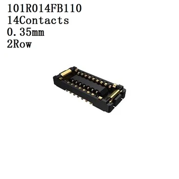 Съединител AMPHENOL-Conector 101R014FB110, Колектор, 14 контакти, 0,35 мм, 2 броя, Жак 20 конектори/лот