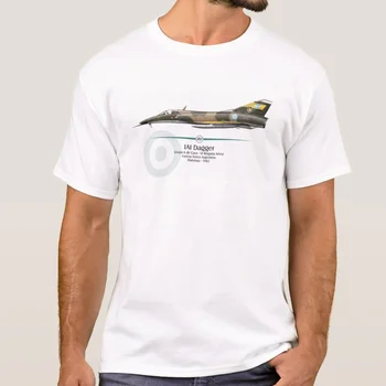 Фланелка на аржентина изтребител Dagger Strike Fighter ВВС. Нова тениска от 100% Памук С Къс Ръкав и Кръгло деколте, Ежедневни Мъжки Дрехи, Топ