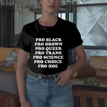 Черни Живот Имат Значение Унисекс Pro Black Pro Кафяв Pro Queer Цитирам Мотото на Тениска Черно Хората Правата на Човека Тениска ЛГБТК Гордост Риза