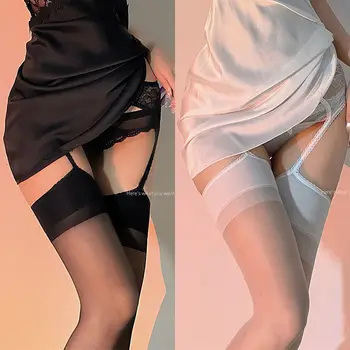 Японски обикновена чорапи на подтяжках, дамски секси чорапогащник pure desire, едно парче отворен файл, черни чорапи, чорапи за момичета